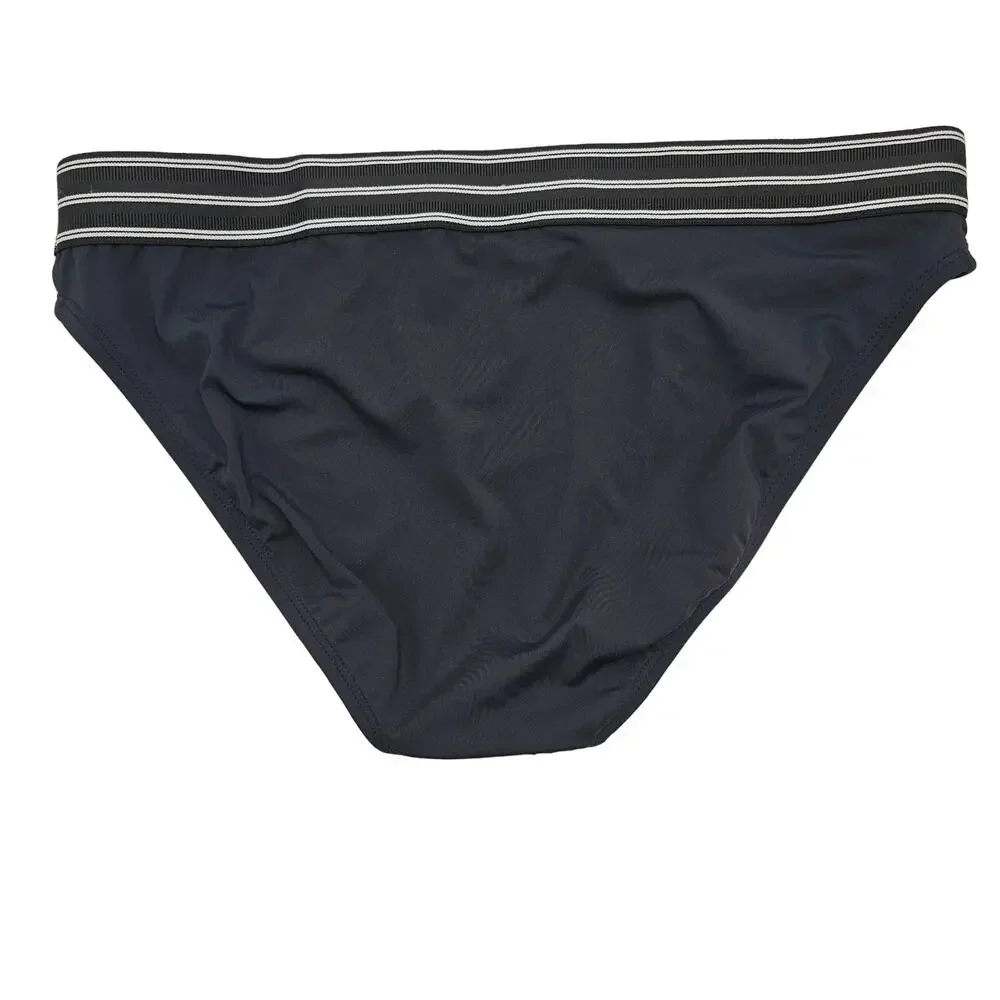 Bleu Rod Beattie Womans size 4 Off the Grid Hipster Bikini Bottom in Black NEW